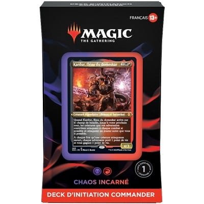 34744-jeux-de-cartes-a-collectionner-magic-the-gathering-deck-1-1.jpg Chaos incarné - Noir/Rouge - Deck d'initiation Commander FR