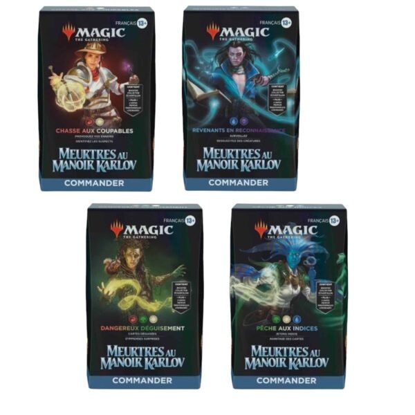 36099-jeux-de-cartes-a-collectionner-magic-the-gathering-deck-meurtres-au-manoir-karlov-commander-lot-de-4-differents-1-1.jpg Meurtres au manoir Karlov - Deck Commander - Lot de 4 decks différents FR