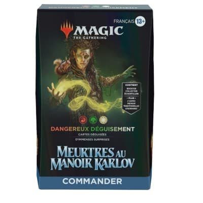 36100-jeux-de-cartes-a-collectionner-magic-the-gathering-deck-2-1.jpg Dangereux Déguisement - Meurtres au manoir Karlov - Deck Commander FR