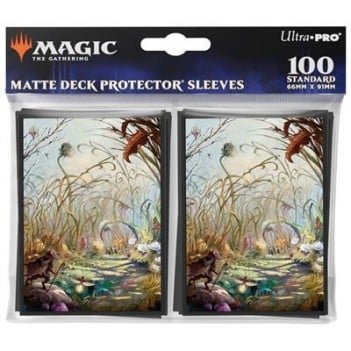 36903-accessoires-magic-the-gathering-proteges-cartes-illustrees Ultra Pro - Protèges Cartes illustrées - Bloomburrow - Plaine - 100 Pochettes