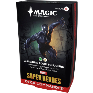 cmndrwkndfr Deck Commander - Marvel Super Heroes - Wakanda pour Toujours - FR