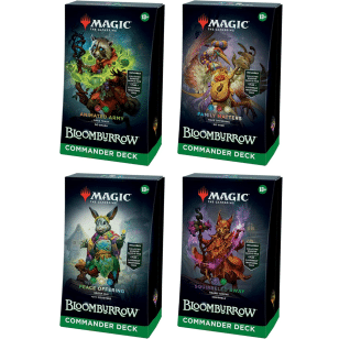 bloom Bloomburrow - Deck Commander – Lot de 4 decks différents – EN