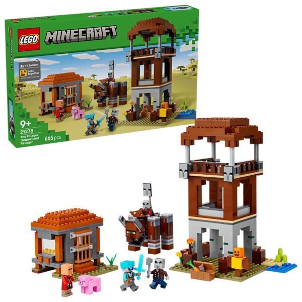 21278_boxprod_v29.jpg LEGO Minecraft - L’avant-poste de pillards et le ravageur 21278