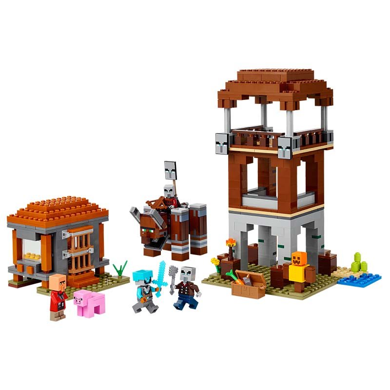 21278_boxprod_v29.jpg LEGO Minecraft - L’avant-poste de pillards et le ravageur 21278