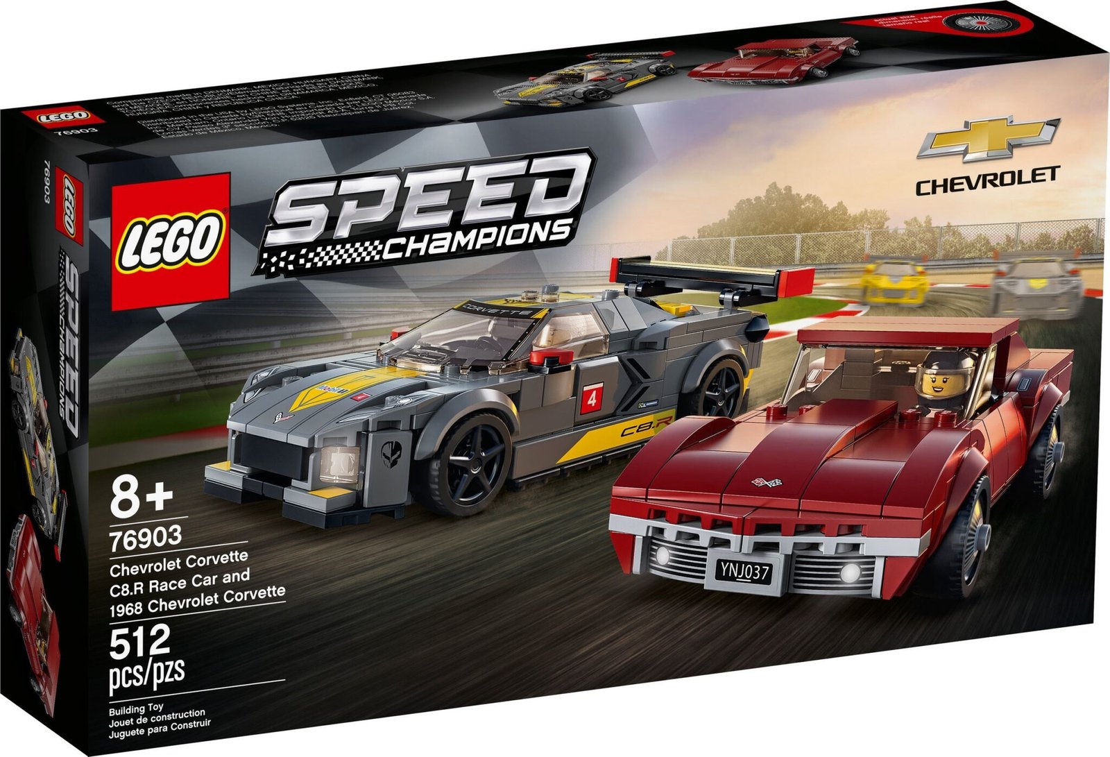 lego_76903_int_2_1.jpg LEGO Speed Champions - Chevrolet Corvette C8.R Race Car et 1969 Chevrolet Corvette 76903